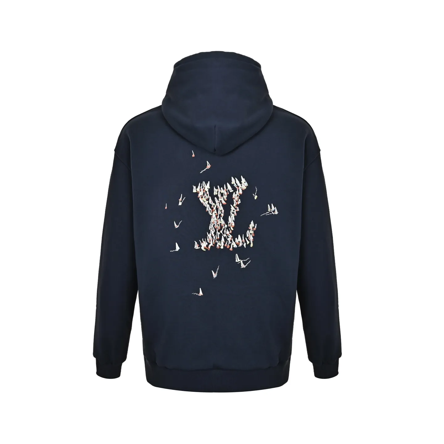 Louis Vuitton/Louis Vuitton sailing embroidered hooded sweatshirt